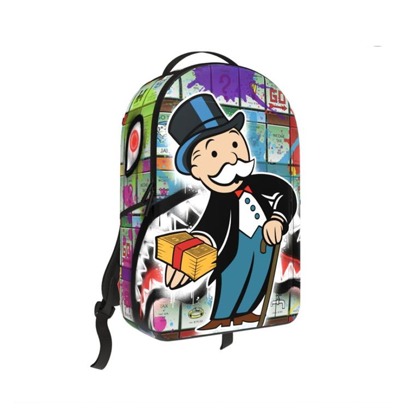 MONOPOLY MAN SPRAYED BOARD DLXR BACKPACK