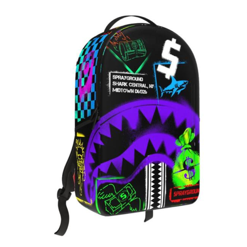 SHARK CENTRAL STENCILS-BLACK DLXSV BACKPACK
