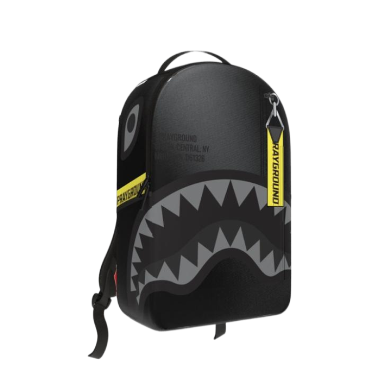 SHARK CENTRAL YELLOW TAPE DLXS SATIN BACKPACK