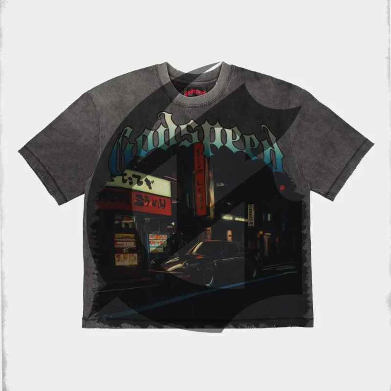 Godspeed "Pit Stop: Tokyo" Tee (Grey Wash)