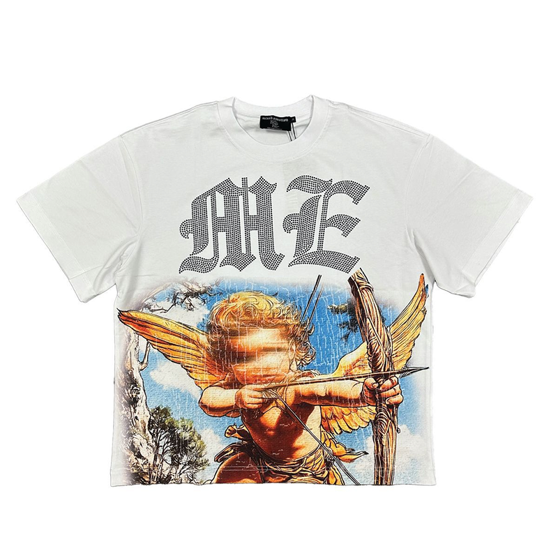 Mixed Emotion "Angel Rhinestone" Tee (White)