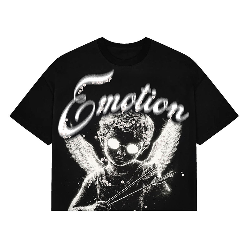 Mixed Emotion "Pearl Cropped" Tee (Black)