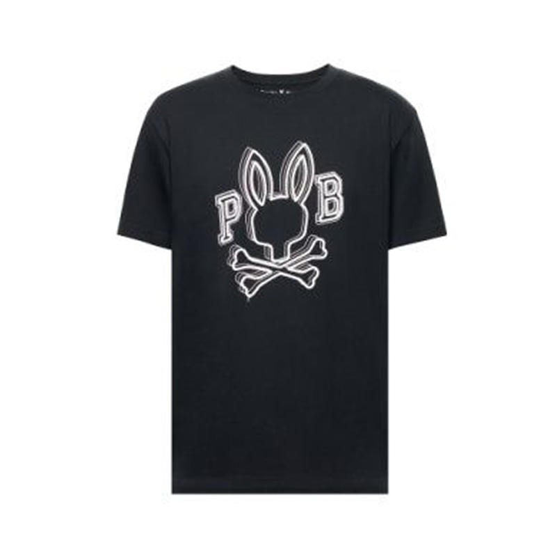 Psycho Bunny Bales Graphic Tee (Black)