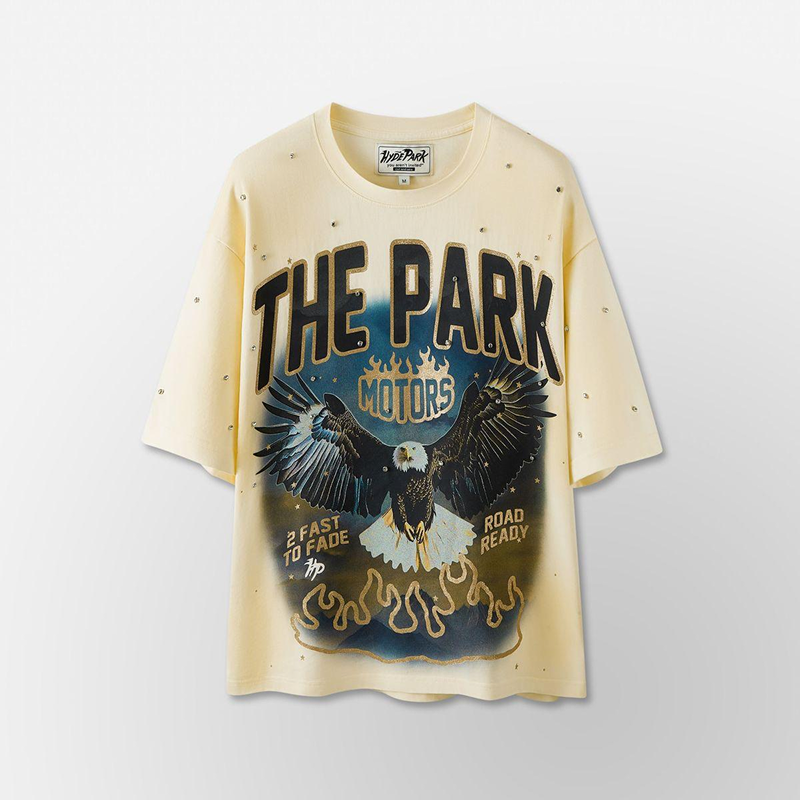 Hyde Park "Motor Co" Tee (Cream)