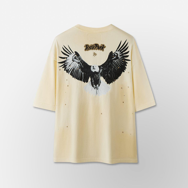 Alternative view of Hyde Park "Motor Co" Tee (Cream)