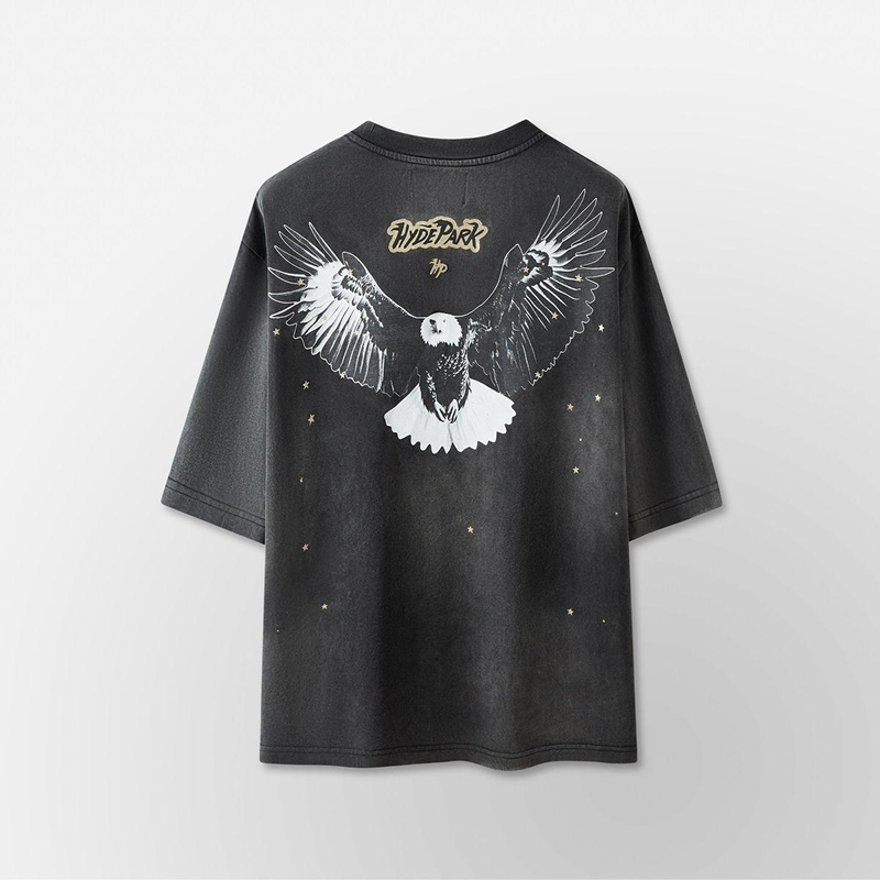 Alternative view of Hyde Park "Motor Co" Tee (Black)