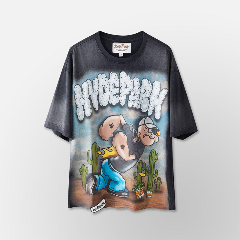 Hyde Park " Puffing Spinach" Tee (Black)