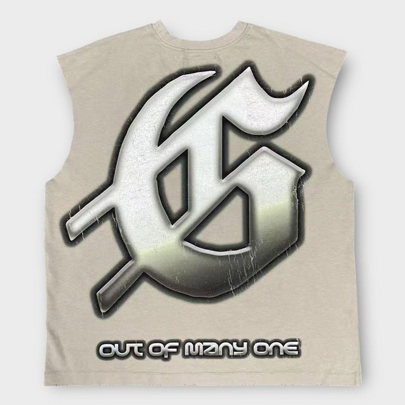 Alternative view of Godspeed "Sunken Liberty 2" Sleeveless Tee (Bone)