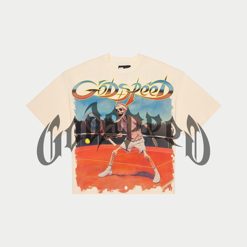Godspeed "Top Spin" Tee (Bone)