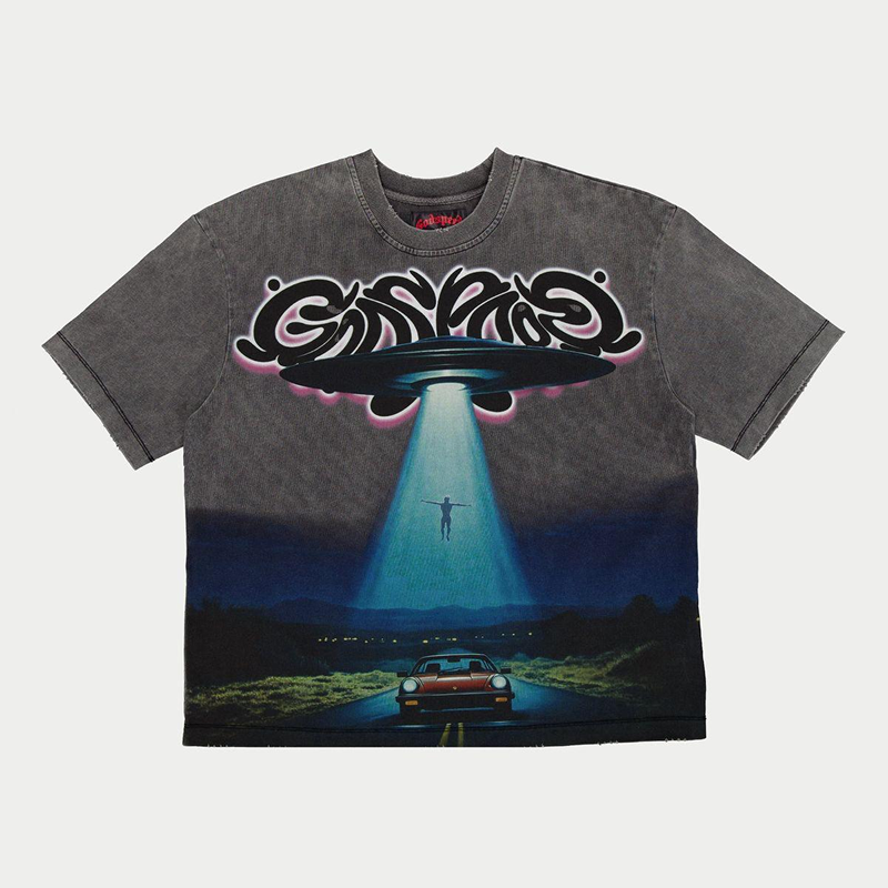 Godspeed "O.B.E Abduction" Tee (Grey Wash)