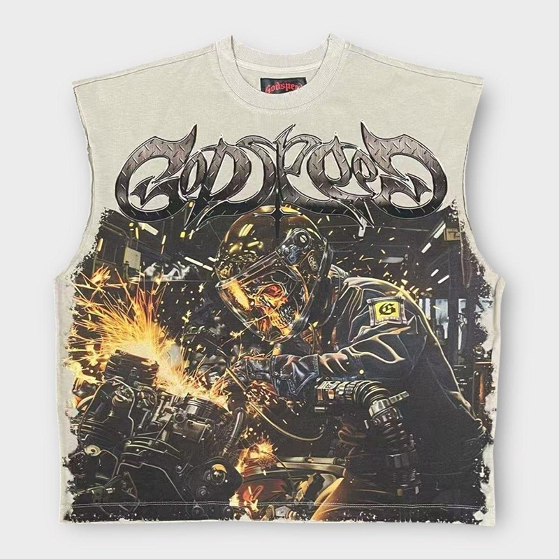 Goodspeed "Steel Sharpens Steel Sleeveless Tee (Bone)