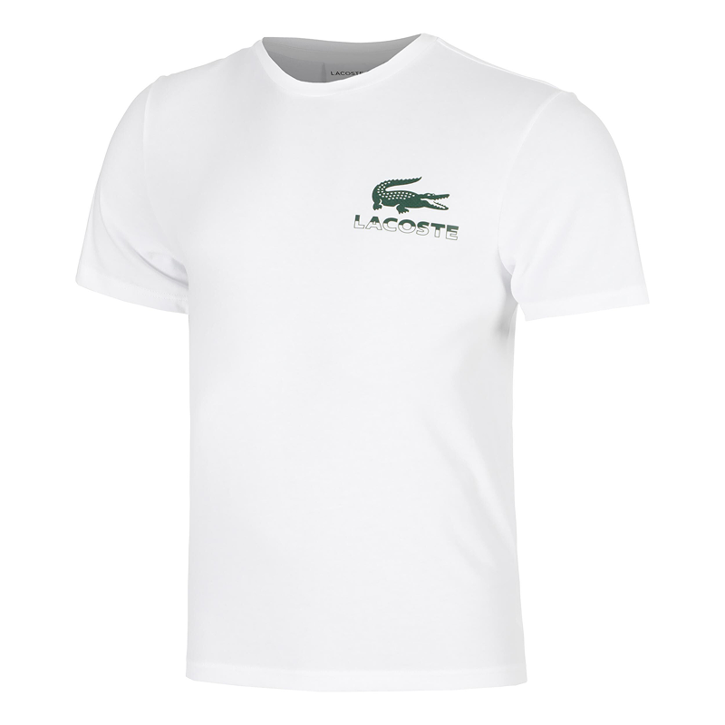 Lacoste Back Croc Graphic Tee (White)