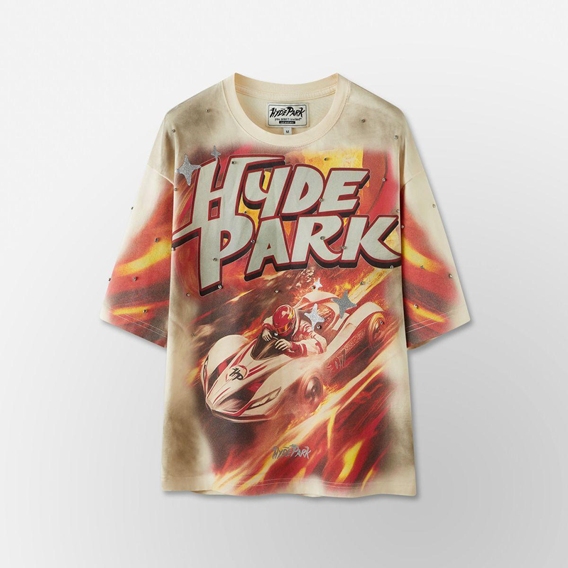 Hyde Park "Go Speed rtacer" Tee (Cream)