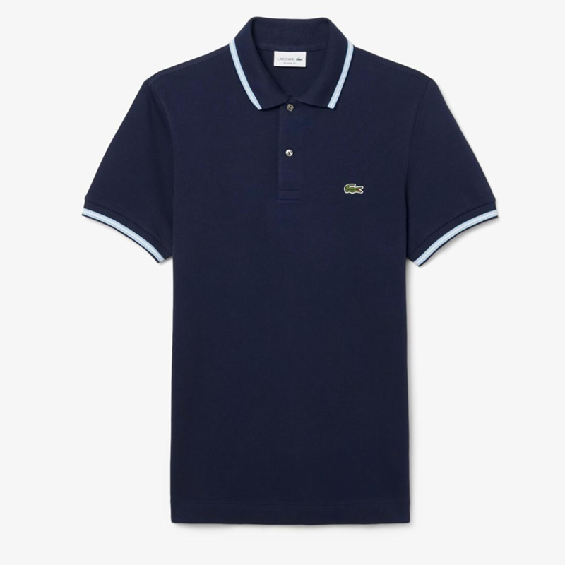 Lacoste Trim Accent Polo Shirt - (Blue Marine)