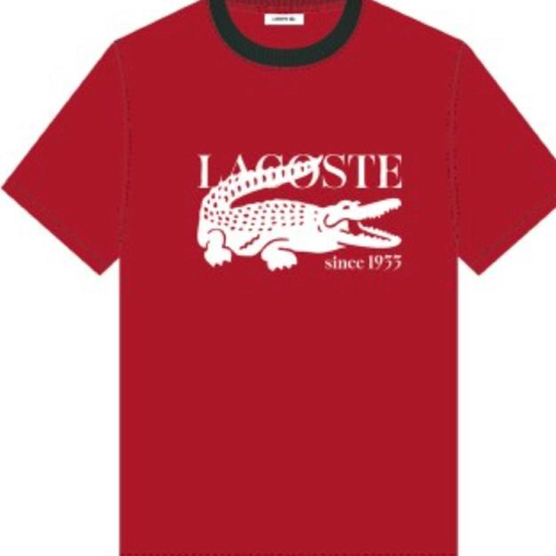 Lacoste Heritage Graphic Tee (Red)