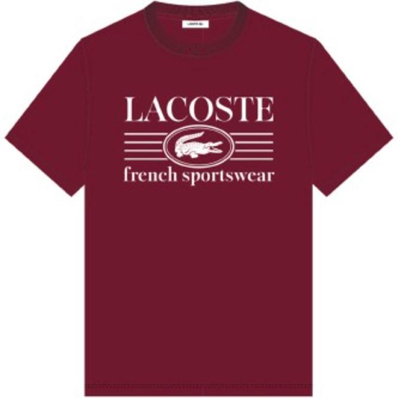 Lacoste Heritage Graphic Tee (Bordeaux)