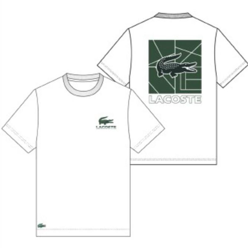 Alternative view of Lacoste Back Croc Graphic Tee (White)