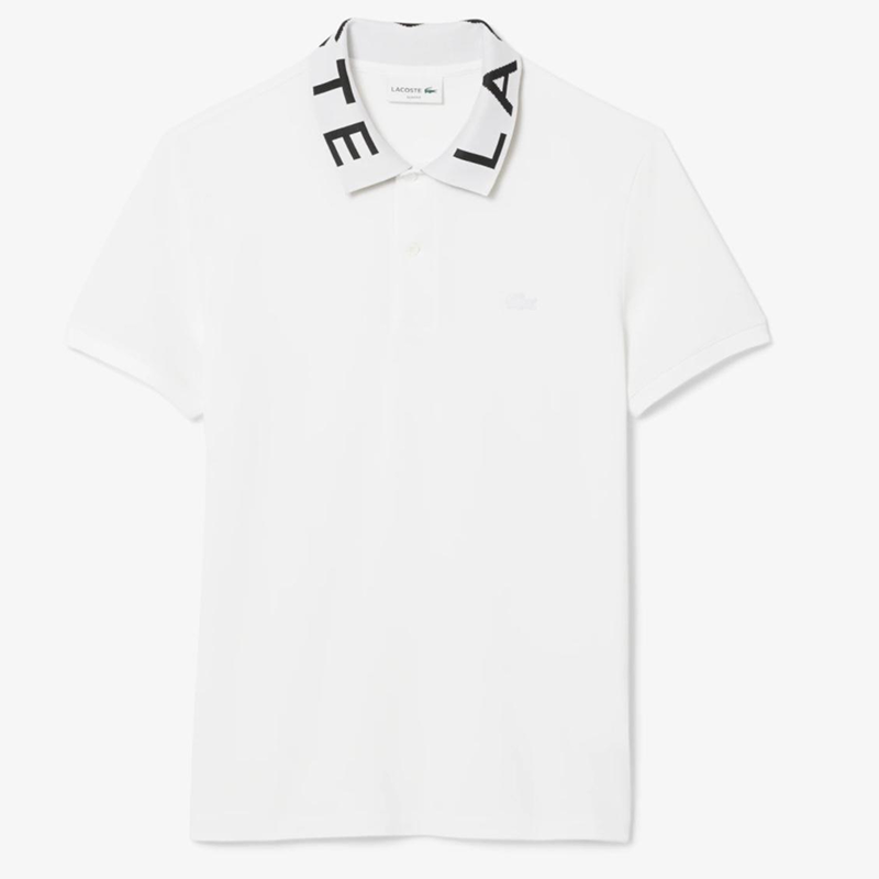 Lacoste Slim Fit Branded Polo (White)