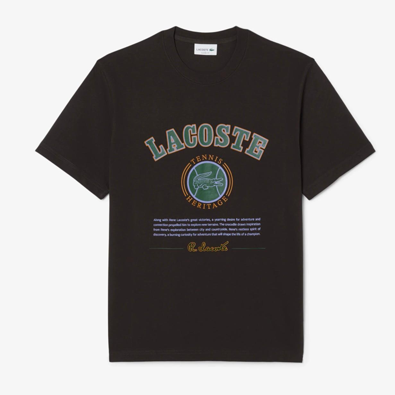 Lacoste Tennis Heritage Tee (Black)