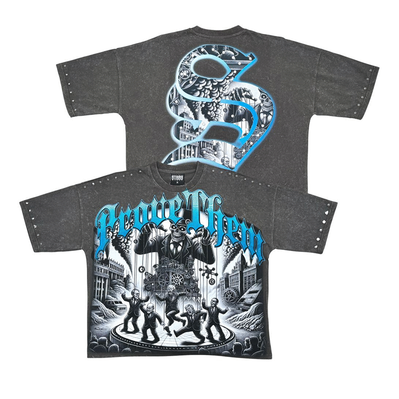 Stray Prove Them 3/4 sleeve tee (Grey)