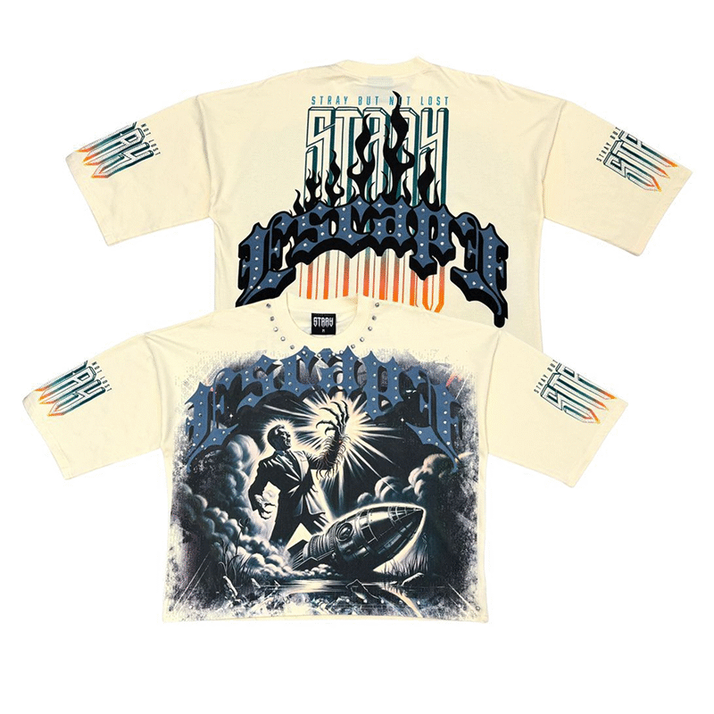 Stray Escape 3/4 sleeve tee (Cream)