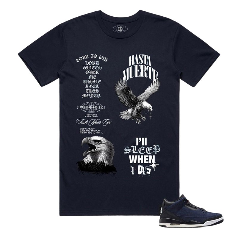 Hasta Muerte Angel Faith Graphic Tee Navy