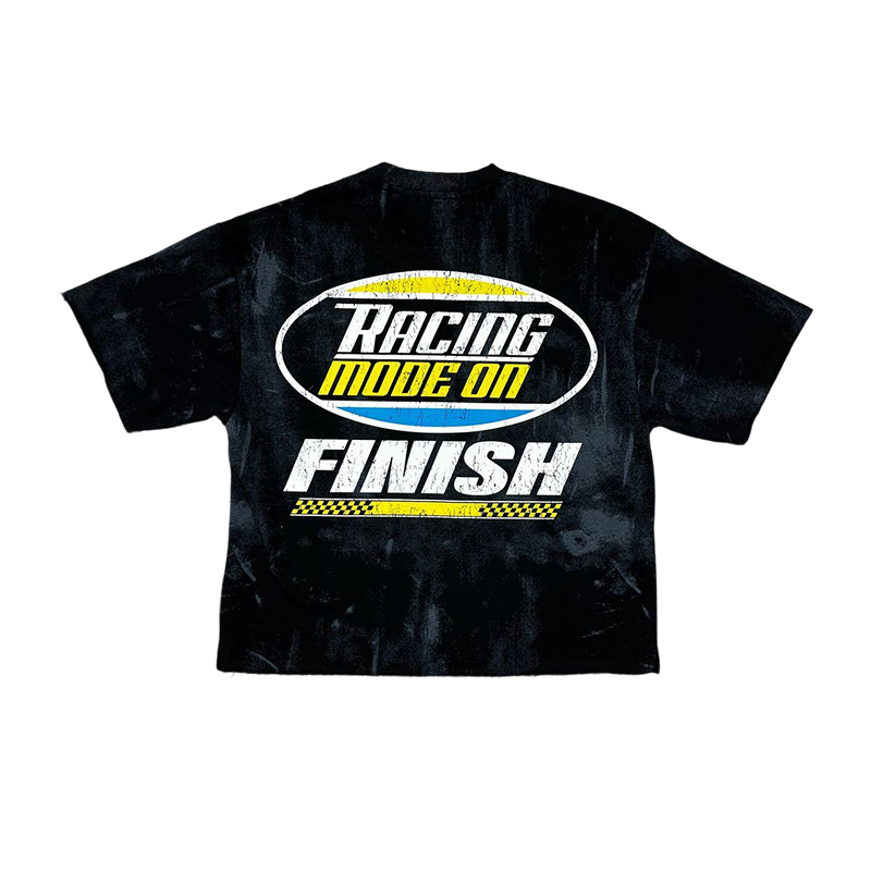 Alternative view of BKYS "Speed" Cropped Tee Black