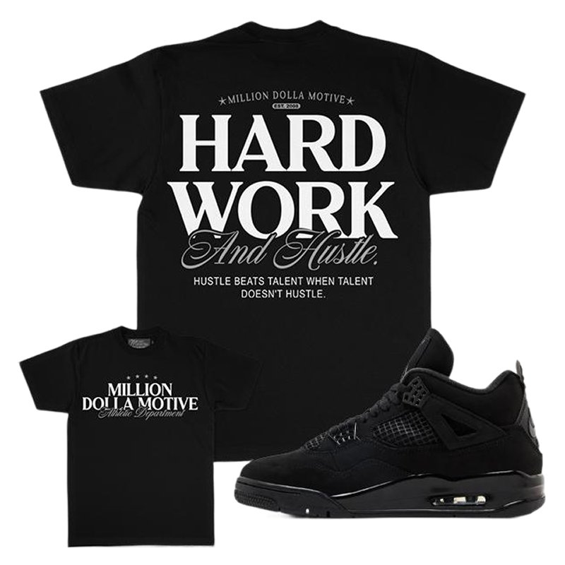 MDM Hard Work & Hustle - Black