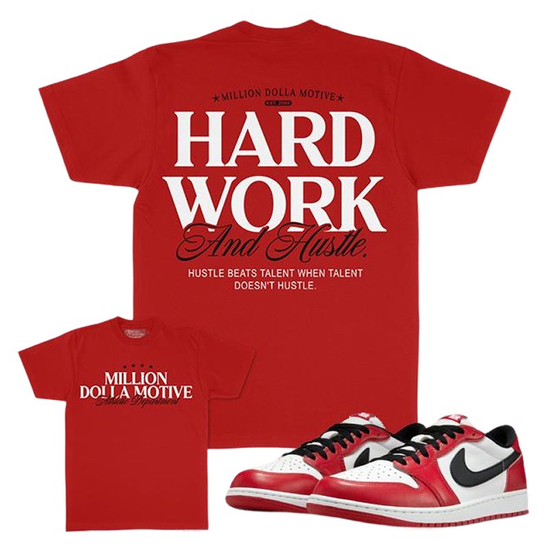 MDM Hard Work & Hustle - Red
