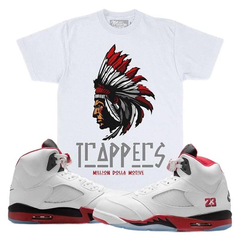 MDM Trappers Red on White