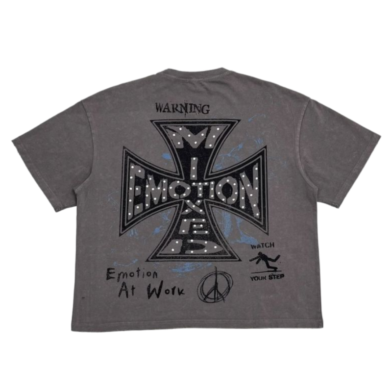 Alternative view of Mix Emotion Grey " Friends" Tee