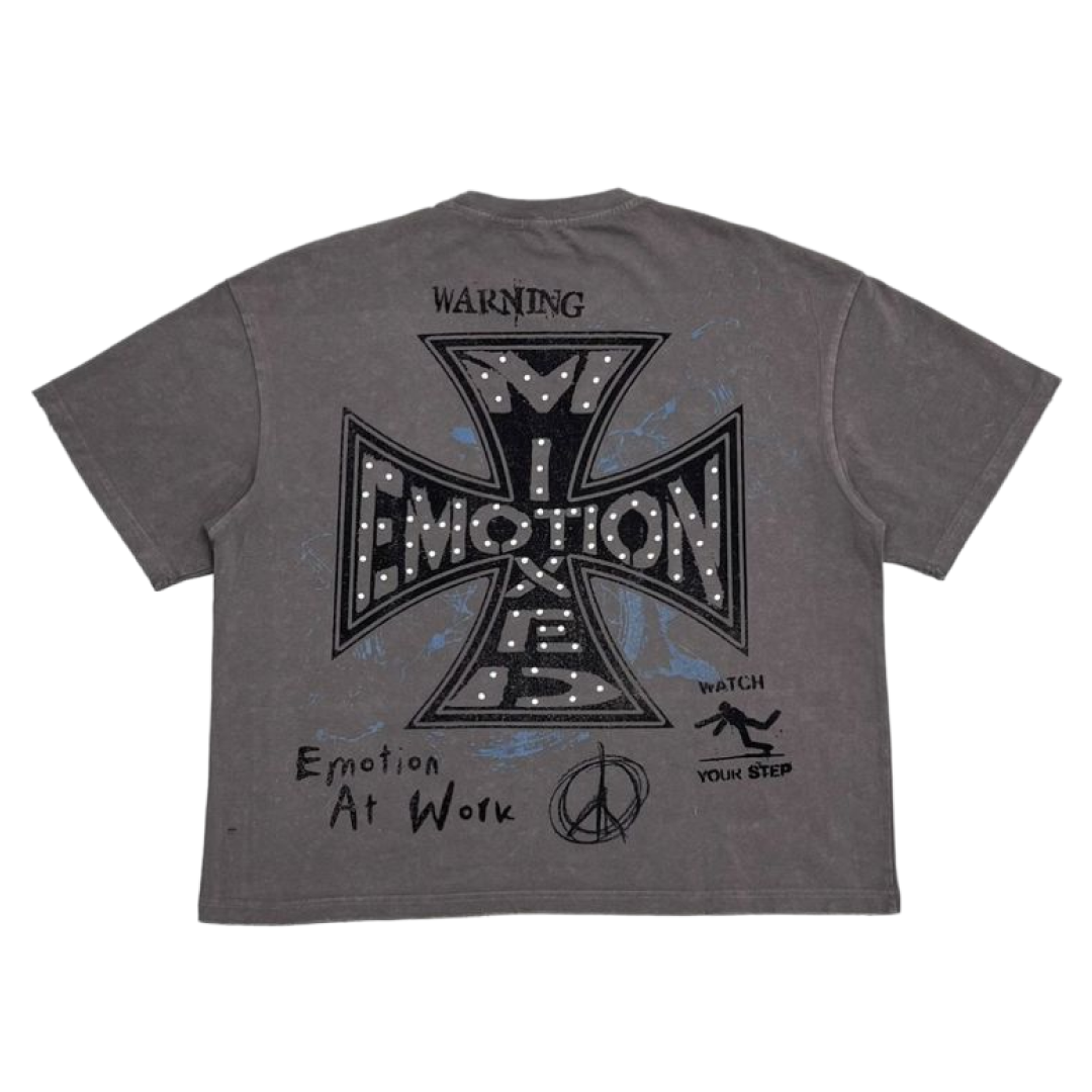 Mix Emotion Grey " Friends" Tee - Image 2