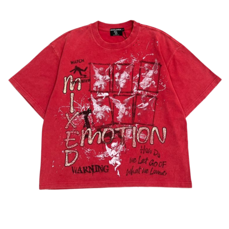 Mix Emotion Red Crimson Tee