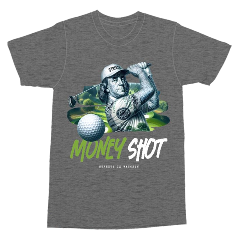 Streetz “Money Shot” Graphic Tee Grey