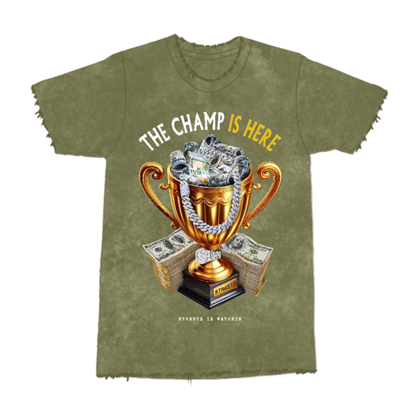 Streetz “The Champ Is Here” Trophy Tee Olive