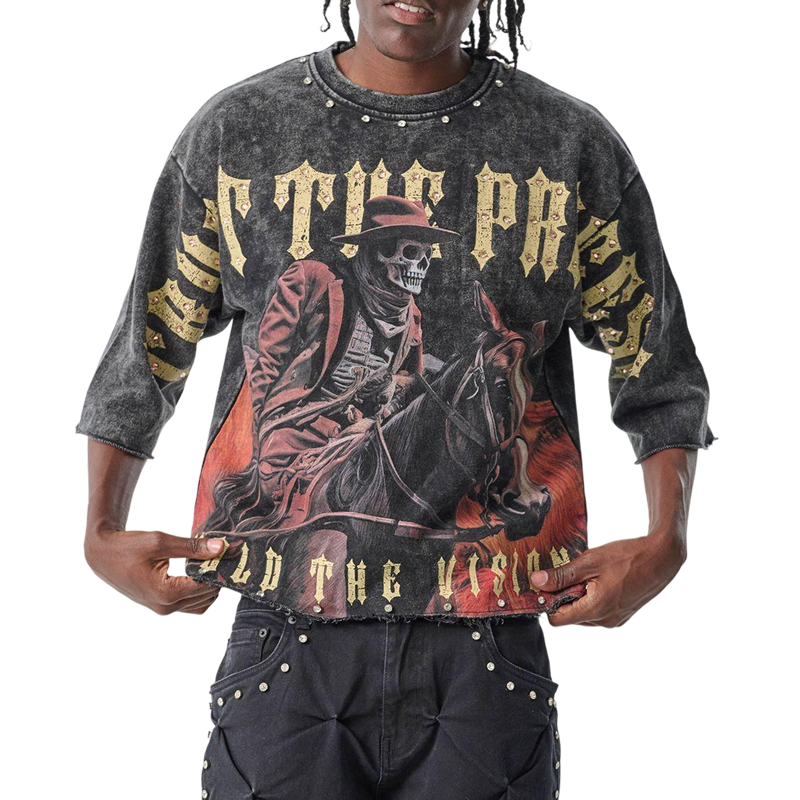 TAKER 'Trust the Process' Cropped T-Shirt (Black)