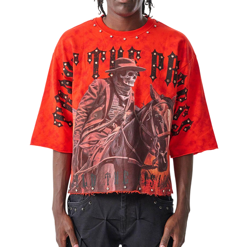 TAKER 'Trust the Process' Cropped T-Shirt Red