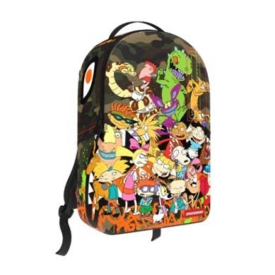 90'S NICK CAMO WITH GRAFFITI BACKPACK