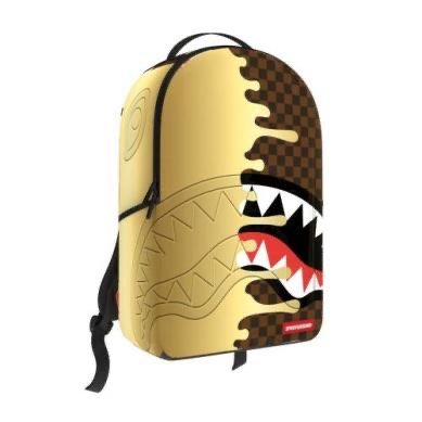 SHARKS IN PARIS GOLD DRIP BACKPACK