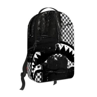 PAINTED OVER CHECK BACKPACK