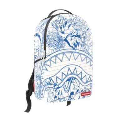 NOTEBOOK BLUE INK DOODLE BACKPACK