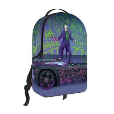 DC JOKER TAGGED UP BATMOBILE BACKPACK