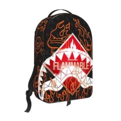 FLAMMABLE SIGN BACKPACK