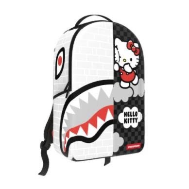 HELLO KITTY BRICK . WALL SPLIT BACKPACK