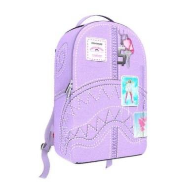 PURPLE CANVAS STITCH BACKPACK