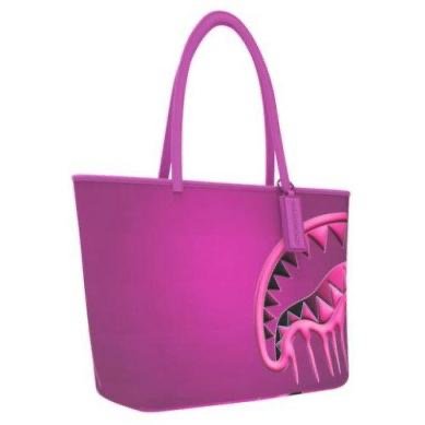 METALLIC PINK METALLIC DRIP TOTE