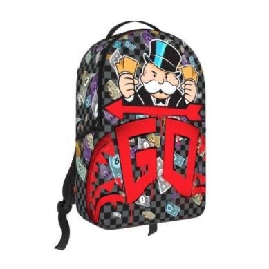 MONOPOLY GO SHARKMOUTH STENCIL BACKPACK