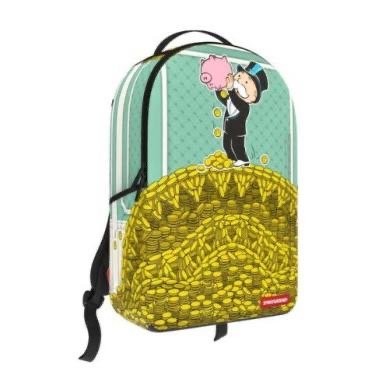 MONOPOLY MONEY PILE SHARK BACKPACK
