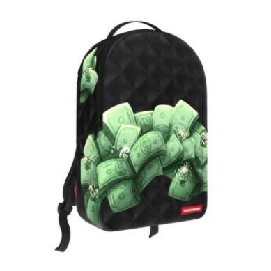 PAINTED QUILT MONEY BACKPACK
