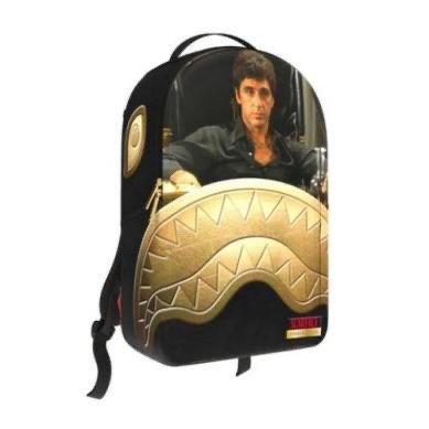 SCARFACE GOLD EMBOSSED BACKPACK